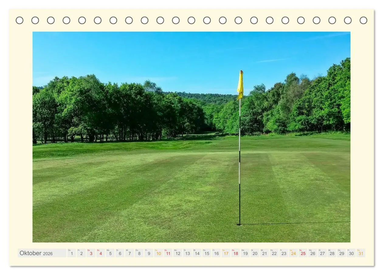 Bild: 9783516037357 | Golf - meine Leidenschaft (Tischkalender 2026 DIN A5 quer),...