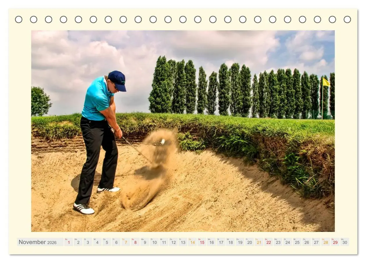 Bild: 9783516037357 | Golf - meine Leidenschaft (Tischkalender 2026 DIN A5 quer),...