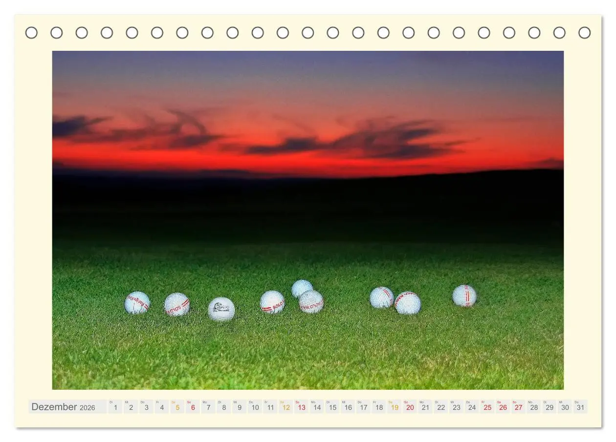 Bild: 9783516037357 | Golf - meine Leidenschaft (Tischkalender 2026 DIN A5 quer),...