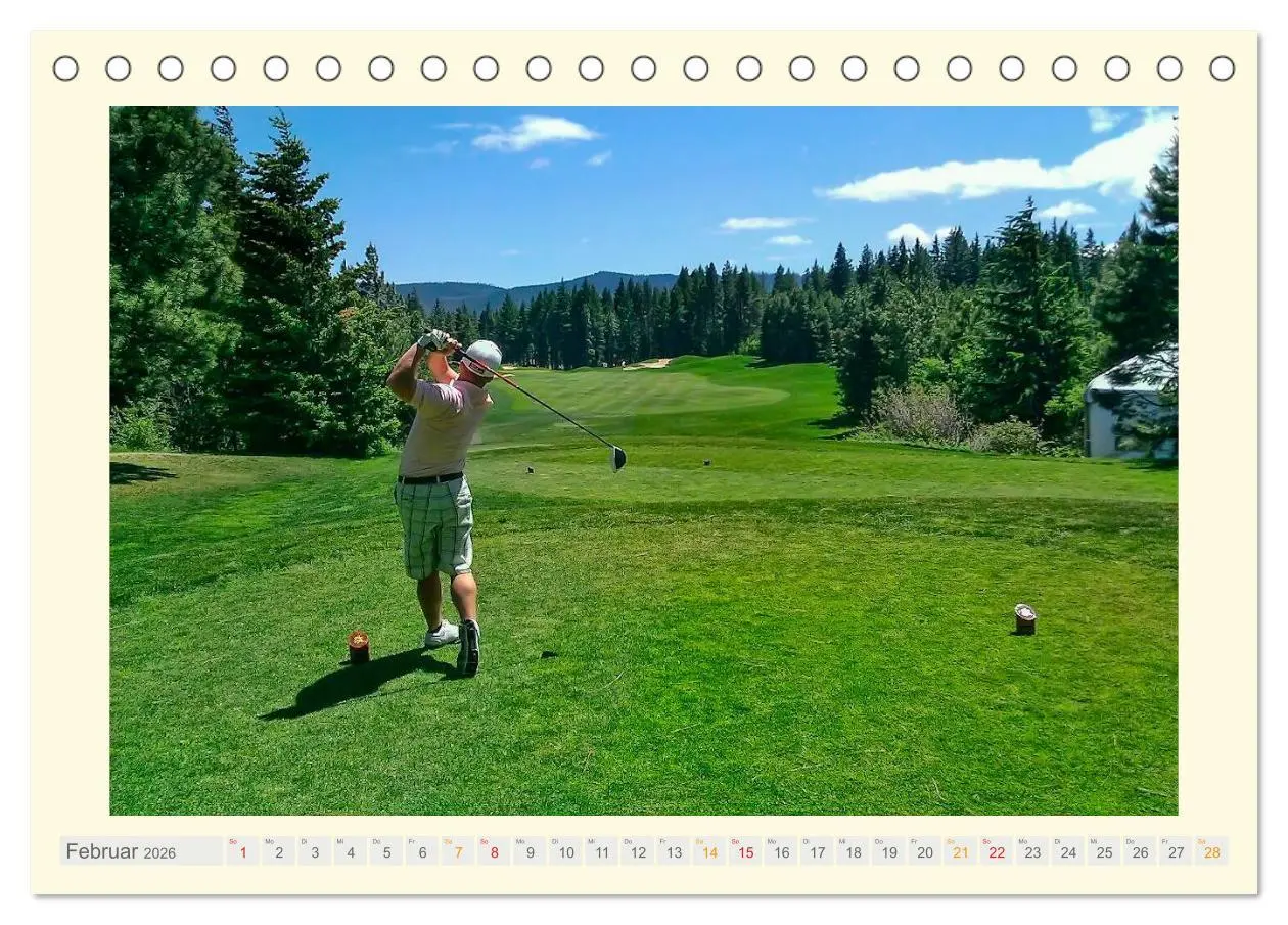 Bild: 9783516037357 | Golf - meine Leidenschaft (Tischkalender 2026 DIN A5 quer),...
