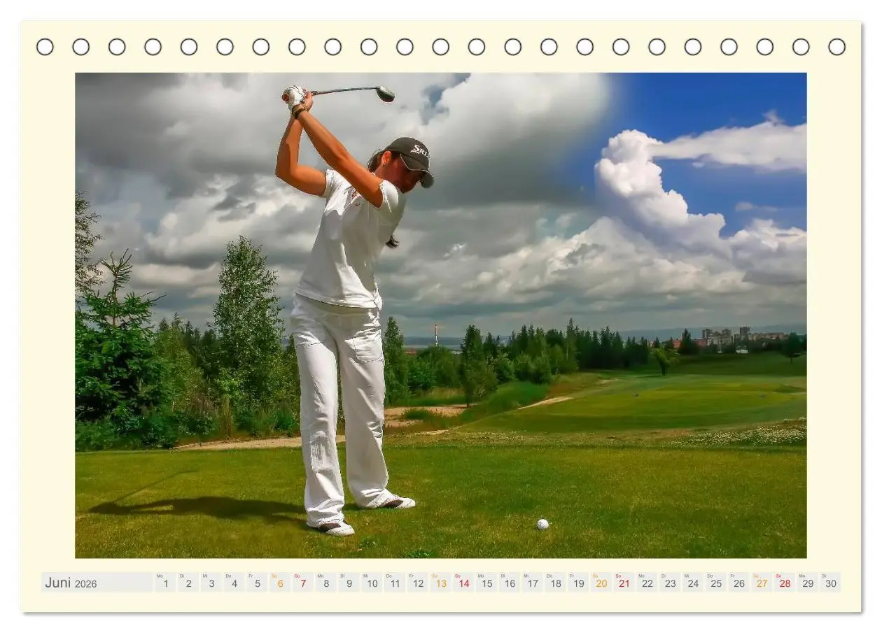Bild: 9783516037357 | Golf - meine Leidenschaft (Tischkalender 2026 DIN A5 quer),...
