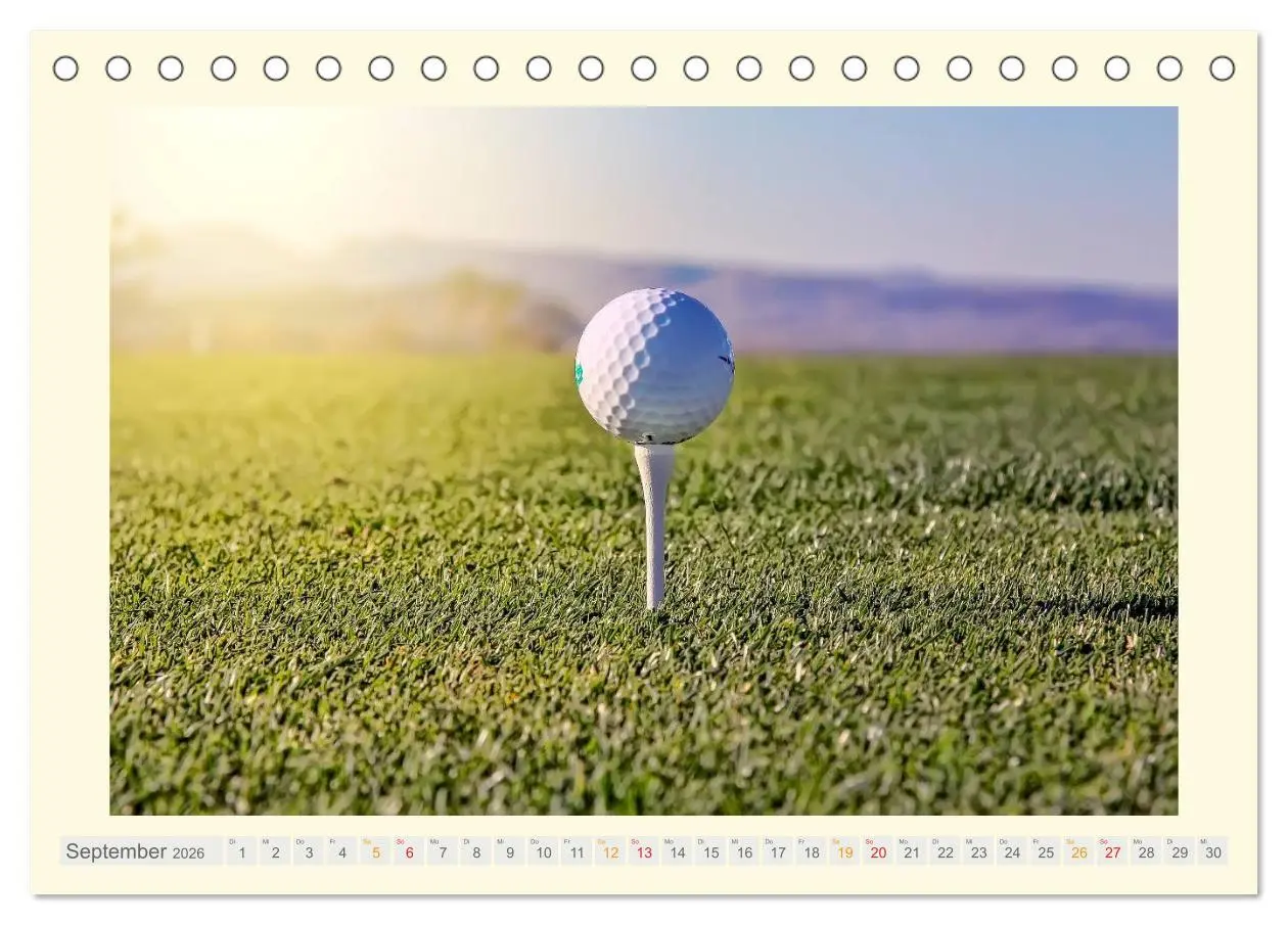 Bild: 9783516037357 | Golf - meine Leidenschaft (Tischkalender 2026 DIN A5 quer),...