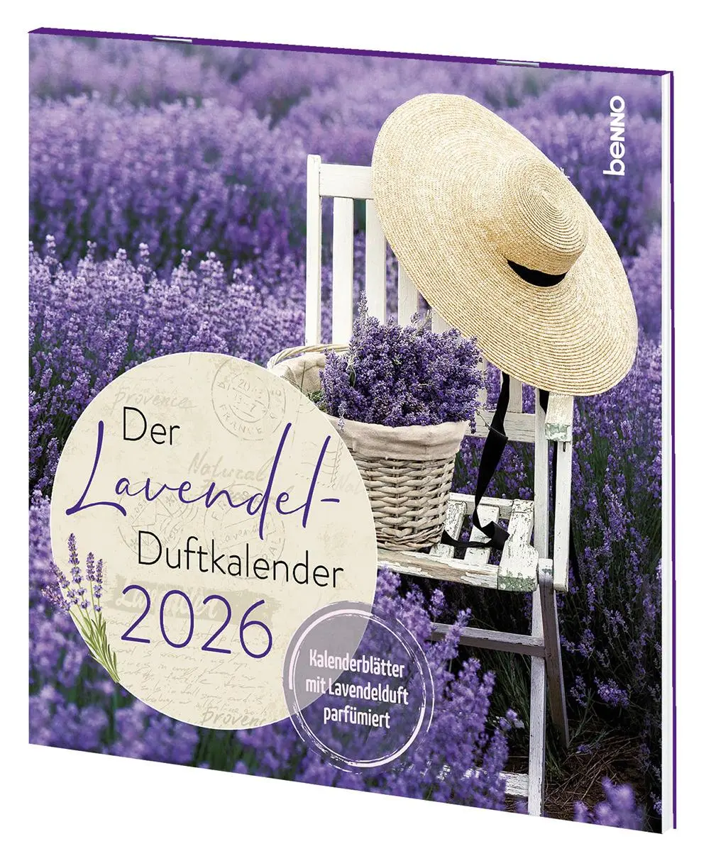 Bild: 9783746267357 | Der Lavendel-Duftkalender 2026 | Mit Lavendelduft parfümiert | 12 S.