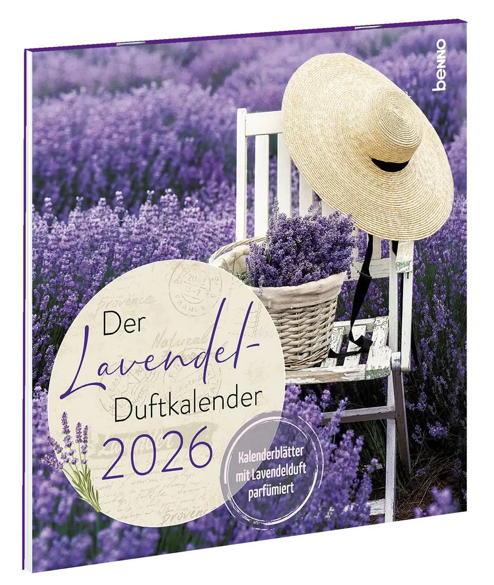 Bild: 9783746267357 | Der Lavendel-Duftkalender 2026 | Mit Lavendelduft parfümiert | 12 S.