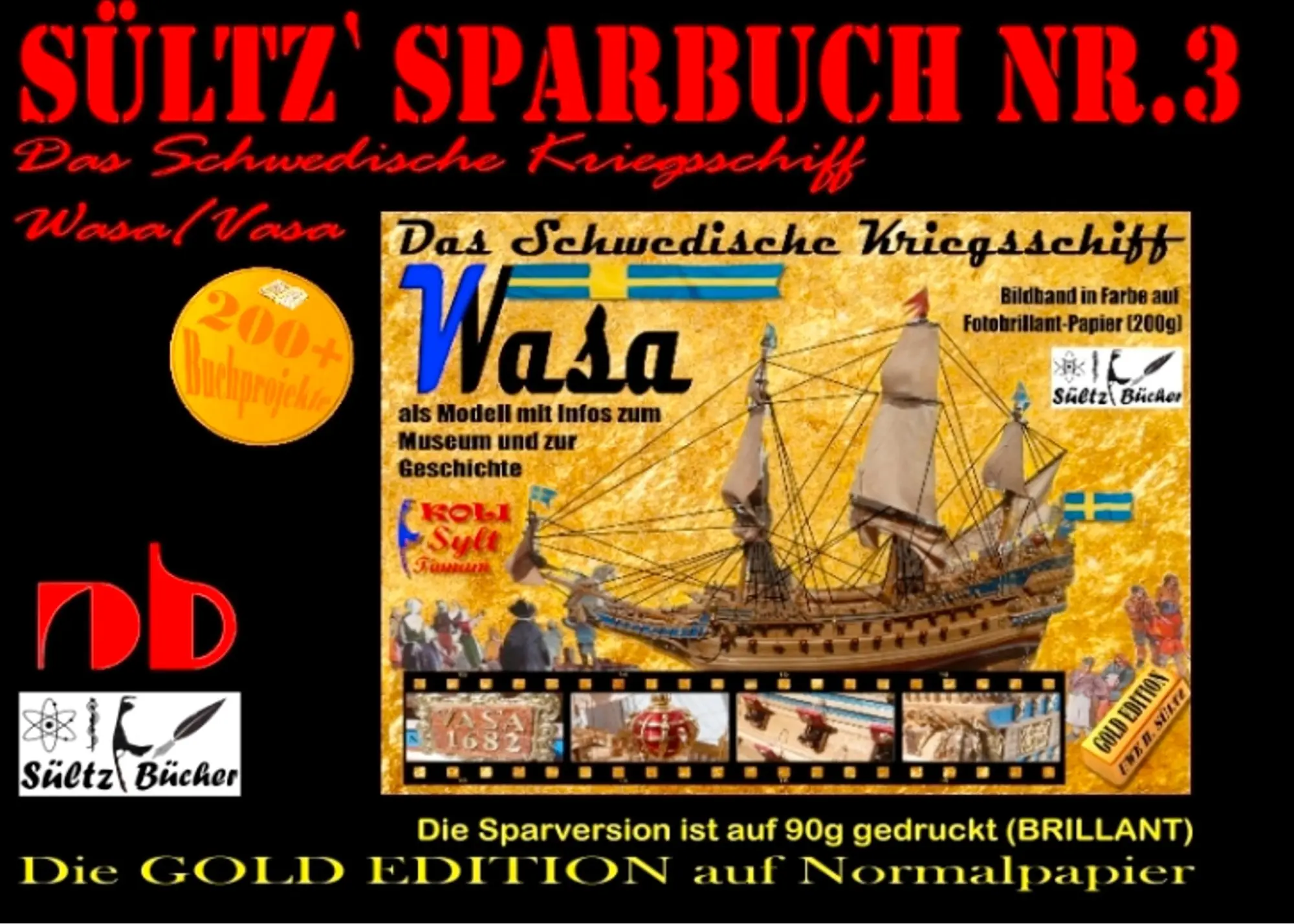 Cover: 9783752897357 | Sültz' Sparbuch Nr.3 - Das Schwedische Kriegsschiff Wasa/Vasa als...