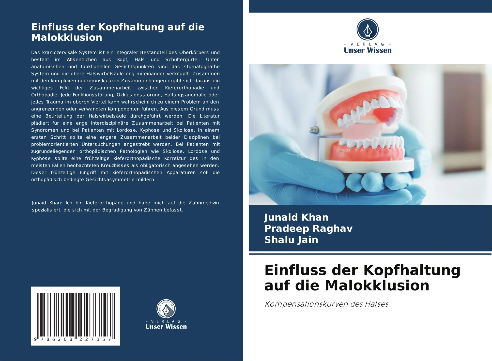 Cover: 9786208227357 | Einfluss der Kopfhaltung auf die Malokklusion | Junaid Khan (u. a.)