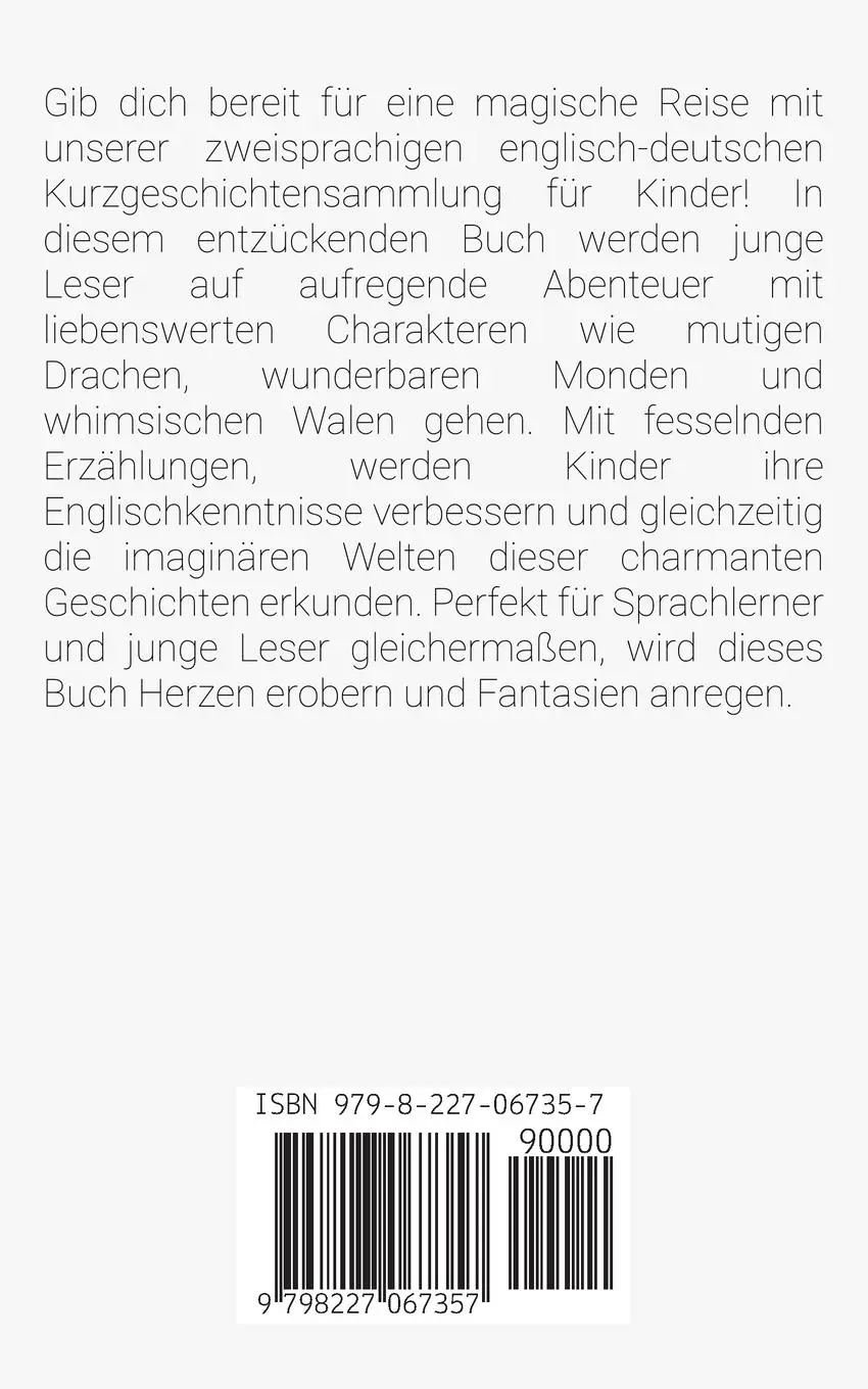 Rückseite: 9798227067357 | Zauberhafte Geschichten in Englisch und Deutsch | Artici English
