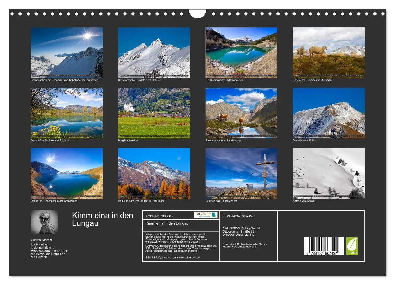 Bild: 9783457867457 | Kimm eina in den Lungau (Wandkalender 2026 DIN A3 quer), CALVENDO...