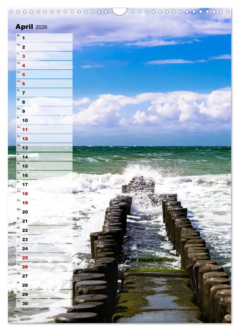Bild: 9783516407457 | An der See Geburtstagsplaner (Wandkalender 2026 DIN A3 hoch),...