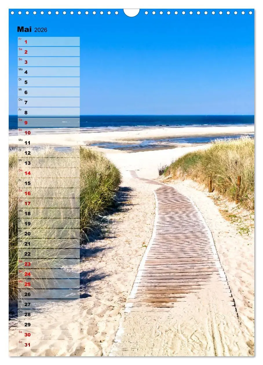 Bild: 9783516407457 | An der See Geburtstagsplaner (Wandkalender 2026 DIN A3 hoch),...
