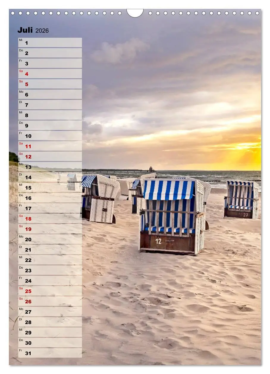 Bild: 9783516407457 | An der See Geburtstagsplaner (Wandkalender 2026 DIN A3 hoch),...