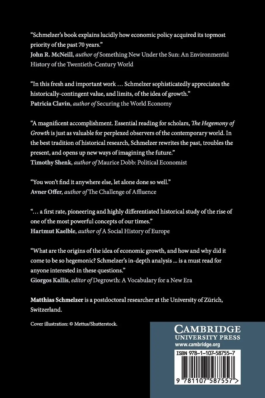 Rückseite: 9781107587557 | The Hegemony of Growth | Matthias Schmelzer | Taschenbuch | Englisch