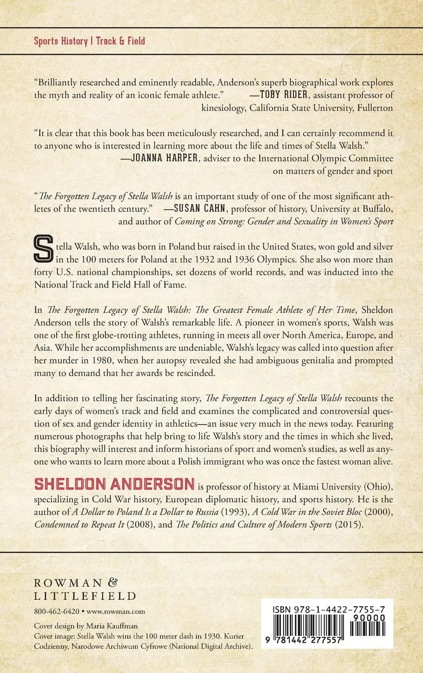 Rückseite: 9781442277557 | The Forgotten Legacy of Stella Walsh | Sheldon Anderson | Buch | 2017