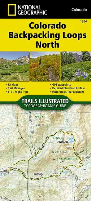 Colorado Backpack Loops North Map