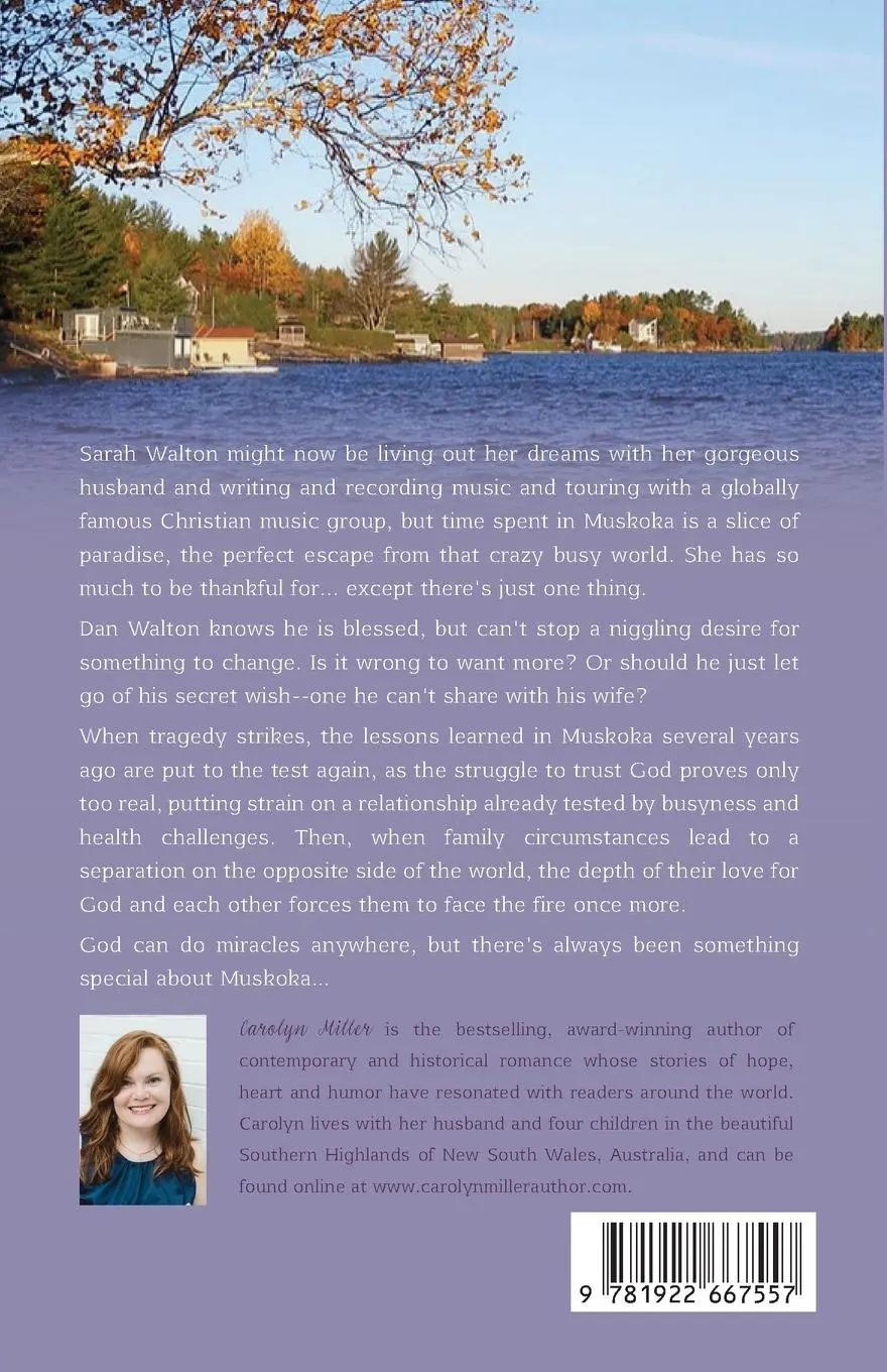 Rückseite: 9781922667557 | Muskoka Miracle | Carolyn Miller | Taschenbuch | Englisch | 2025