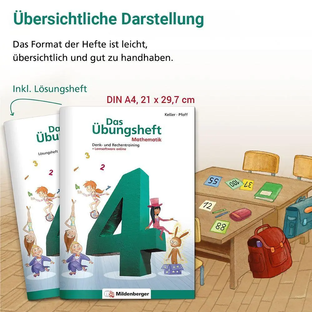 Bild: 9783619457557 | Das Übungsheft Mathematik 4 - DIN A4 | Denk- und Rechentraining | 2024