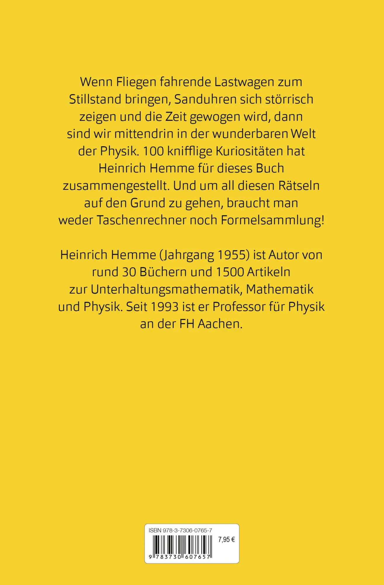 Bild: 9783730607657 | 100 physikalische Kopfnüsse | Heinrich Hemme | Buch | 192 S. | Deutsch