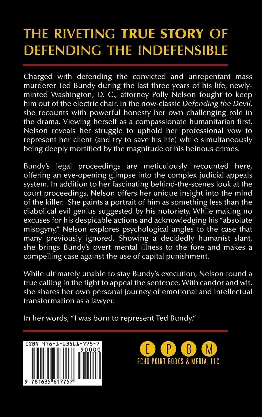 Rückseite: 9781635617757 | Defending the Devil | My Story As Ted Bundy's Last Lawyer | Nelson