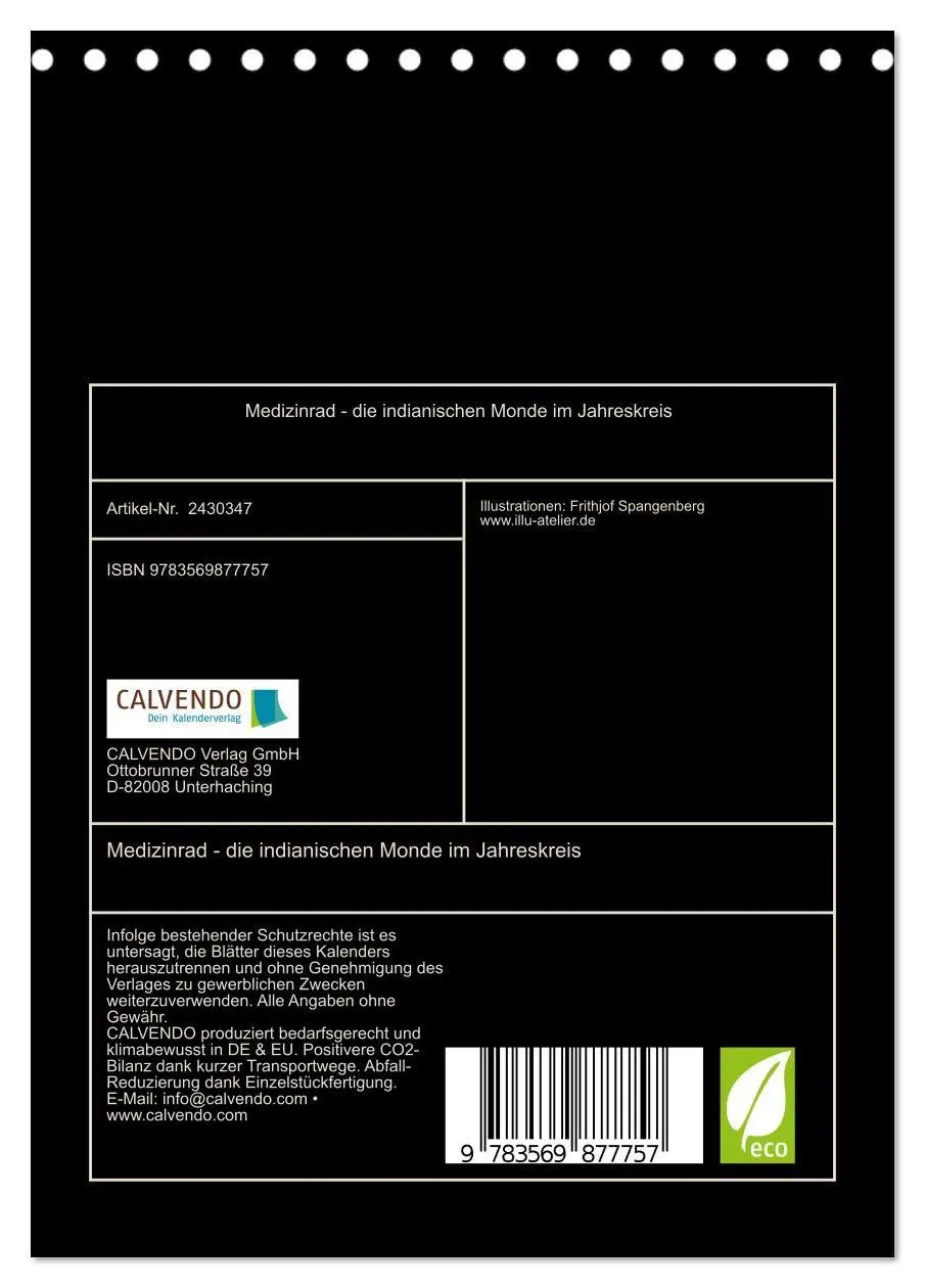 Bild: 9783569877757 | Medizinrad - die indianischen Monde im Jahreskreis (Tischkalender...
