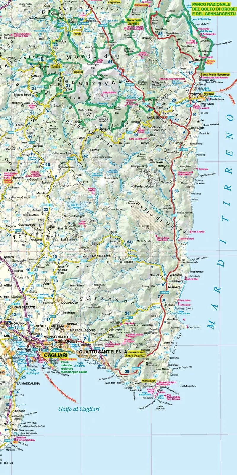 Bild: 9783939997757 | MoTourMaps Sardinien Auto- und Motorradkarte 1:330.000 | MoTourMedia