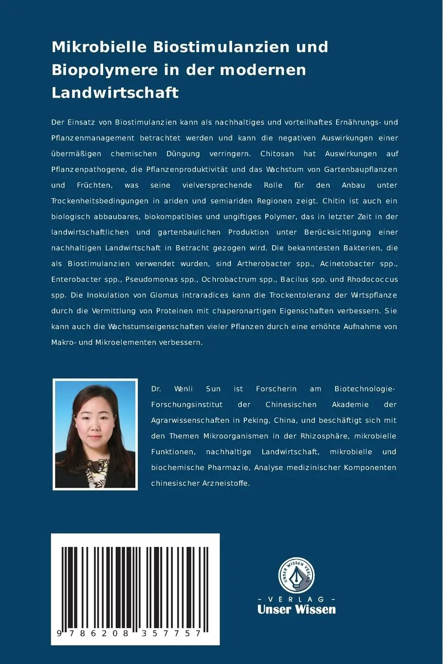 Rückseite: 9786208357757 | Mikrobielle Biostimulanzien und Biopolymere in der modernen...