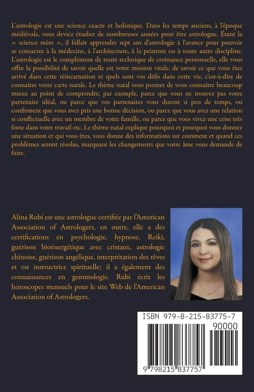Rückseite: 9798215837757 | Cours d'astrologie | Alina A Rubi (u. a.) | Taschenbuch | Französisch