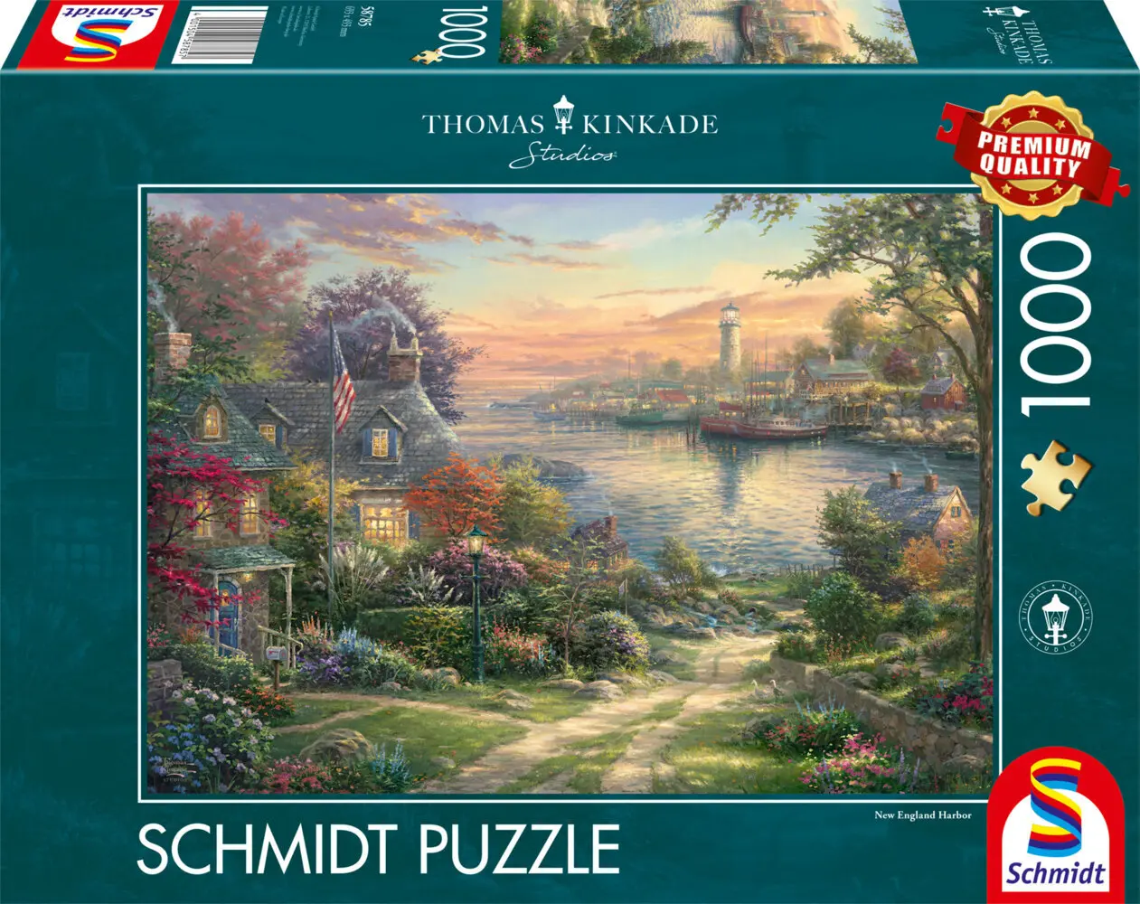 Cover: 4001504587857 | Hafen in Neuengland | Puzzles Thomas Kinkade 1.000 Teile | Spiel