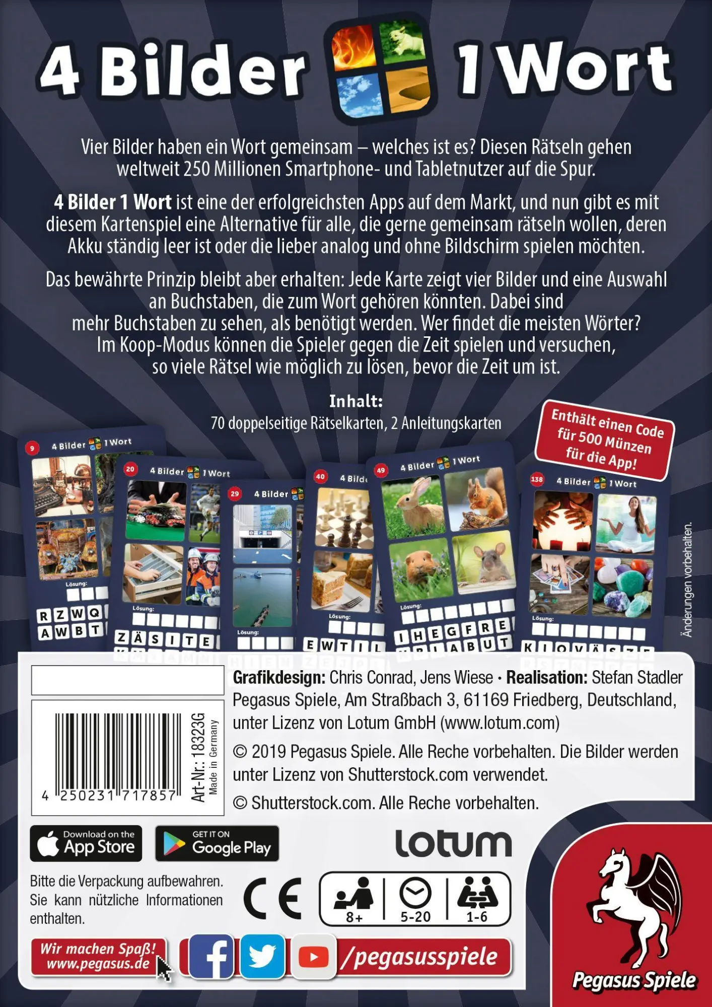 Bild: 4250231717857 | 4 Bilder 1 Wort - Das Kartenspiel | Spiel | Brettspiel | 18323G | 2019