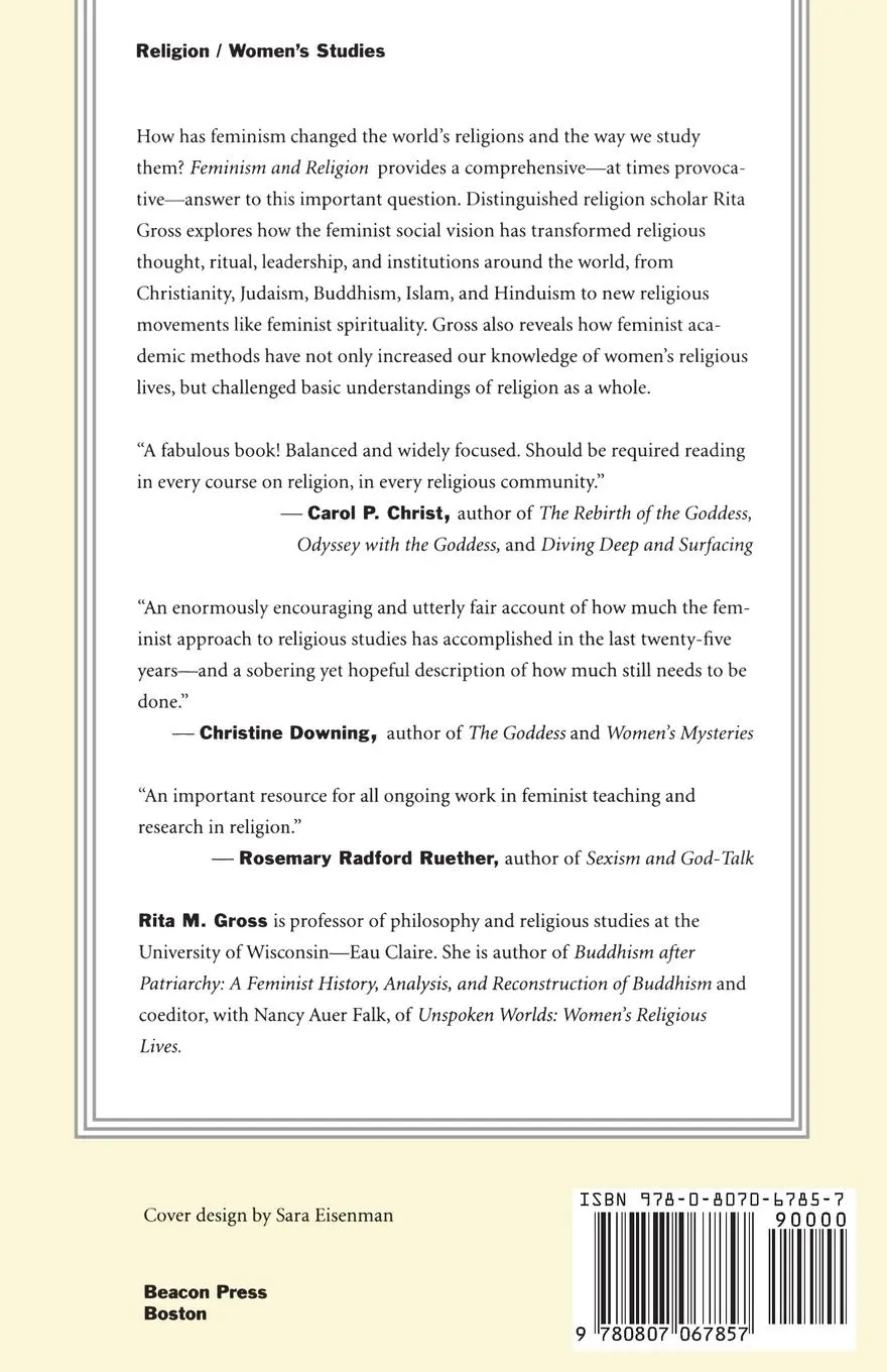 Rückseite: 9780807067857 | Feminism and Religion | Rita M. Gross | Taschenbuch | Englisch | 1996