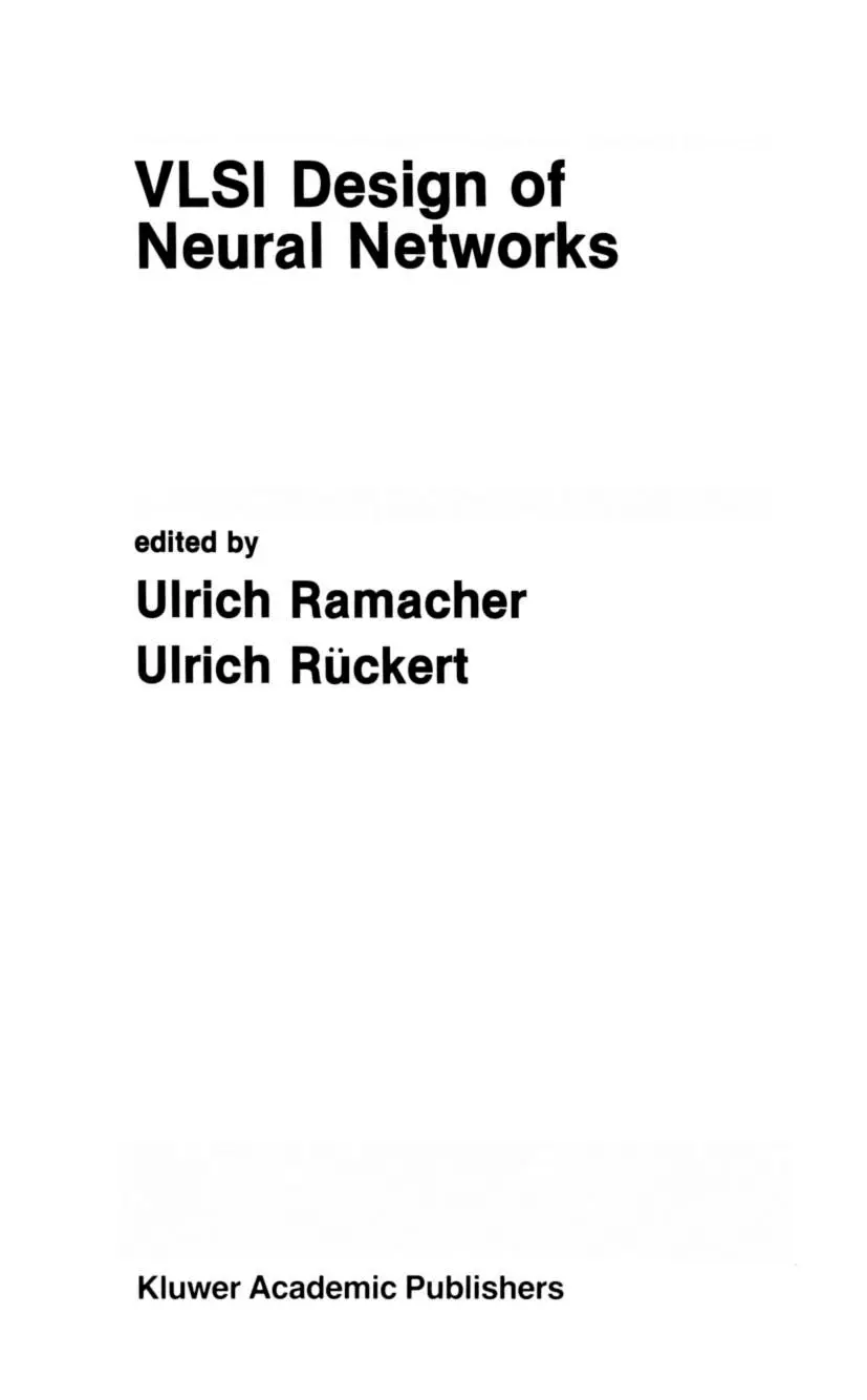 Cover: 9781461367857 | VLSI Design of Neural Networks | Ulrich Ramacher (u. a.) | Taschenbuch