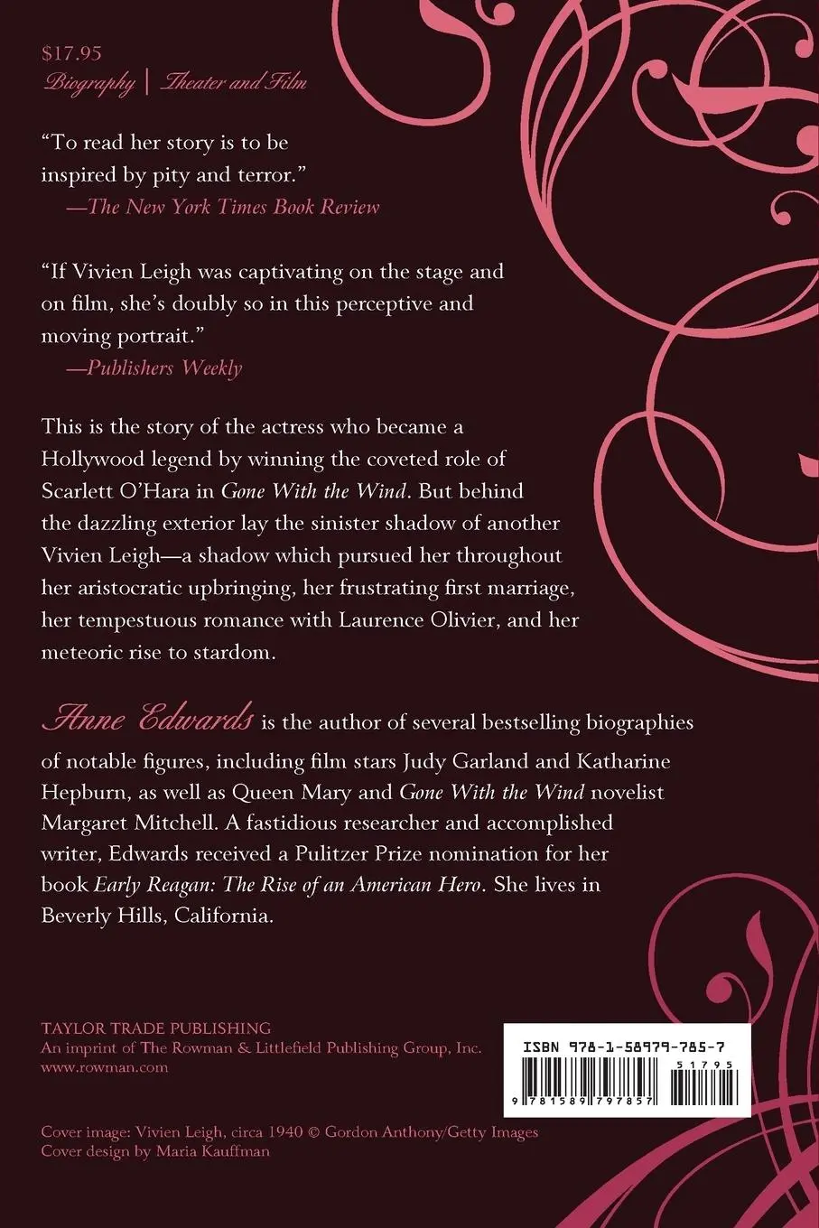Rückseite: 9781589797857 | Vivien Leigh | A Biography | Anne Edwards | Taschenbuch | Englisch