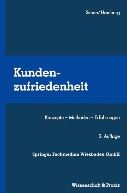 Cover: 9783409237857 | Kundenzufriedenheit | Konzepte ¿ Methoden ¿ Erfahrungen | Simon | Buch