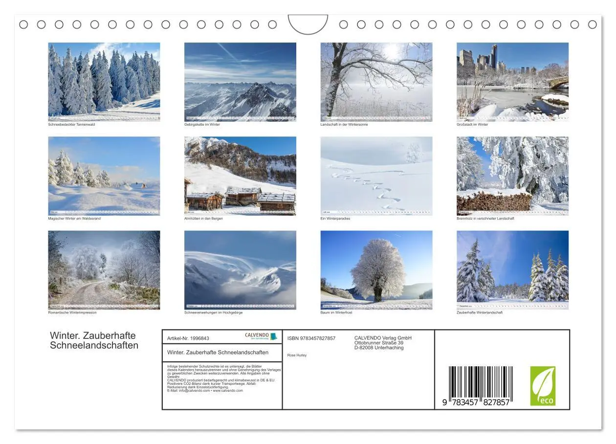 Bild: 9783457827857 | Winter. Zauberhafte Schneelandschaften (Wandkalender 2026 DIN A4...