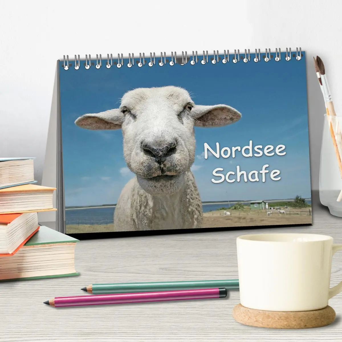 Bild: 9783516087857 | Nordsee Schafe (Tischkalender 2026 DIN A5 quer), CALVENDO...