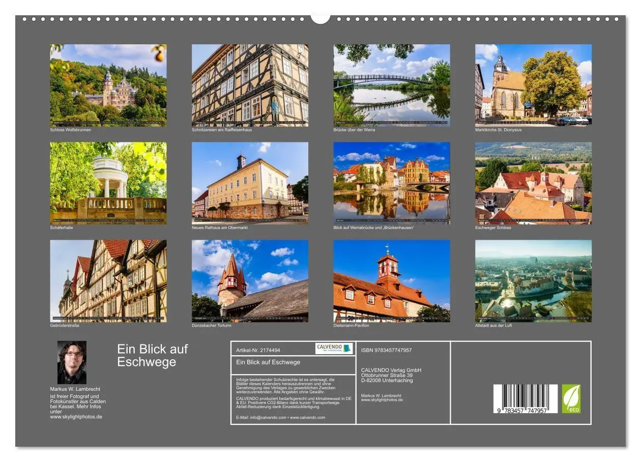 Bild: 9783457747957 | Ein Blick auf Eschwege (hochwertiger Premium Wandkalender 2026 DIN...