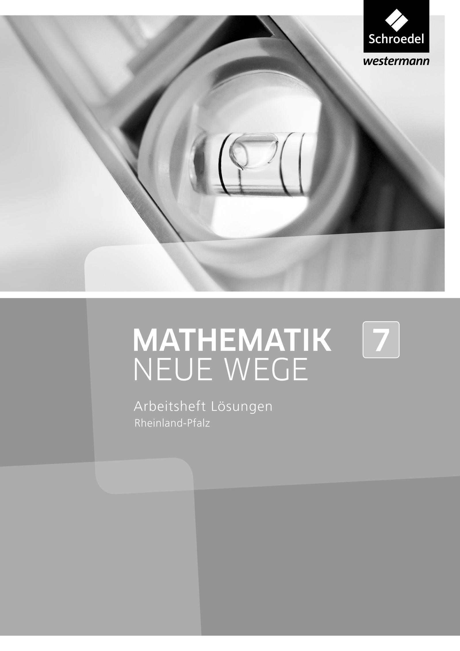 Cover: 9783507857957 | Mathematik Neue Wege SI 7: Lösungen zum Arbeitsheft. Rheinland-Pfalz