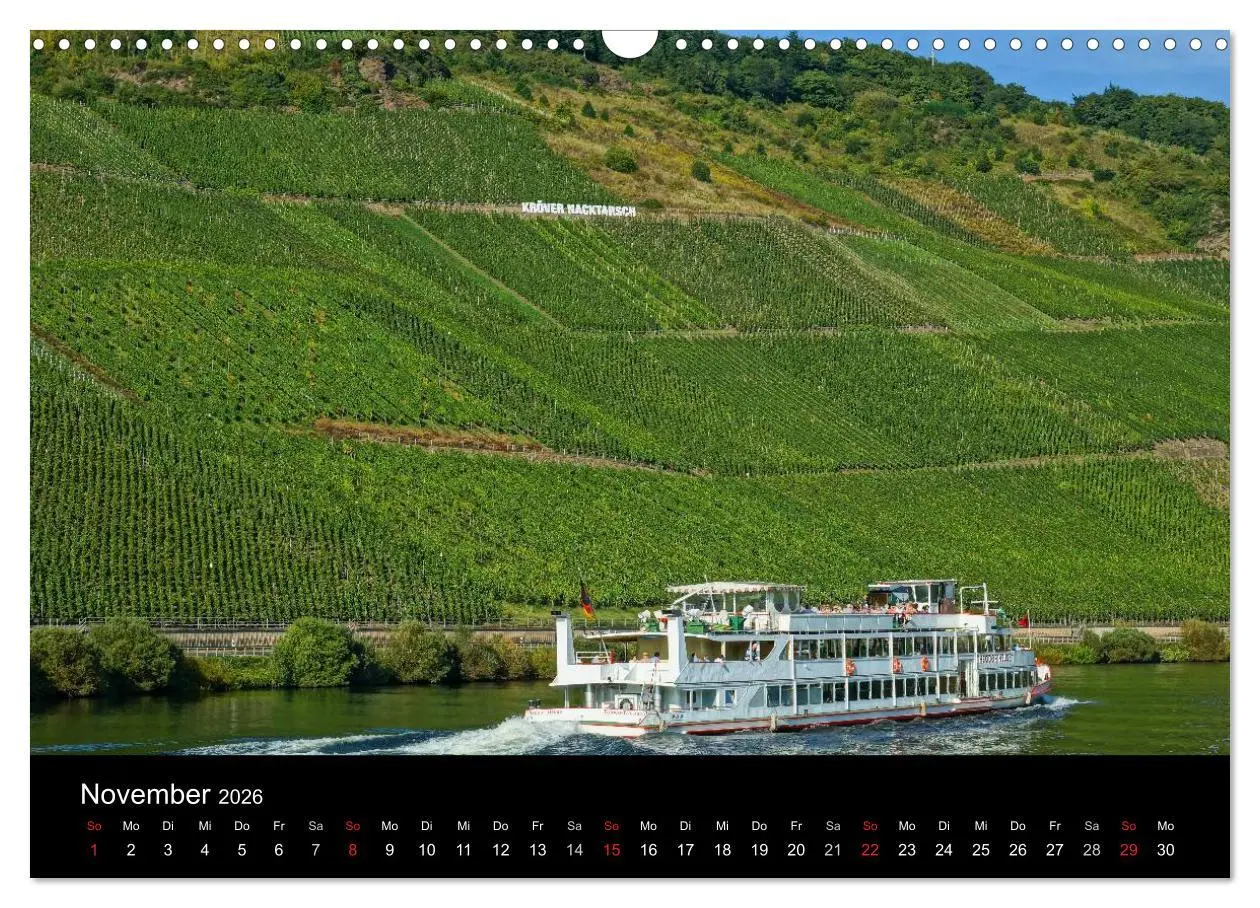 Bild: 9783516077957 | Schöne Mosel (Wandkalender 2026 DIN A3 quer), CALVENDO Monatskalender