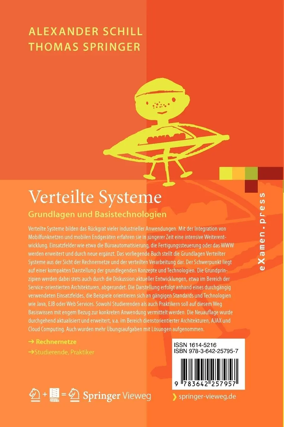 Rückseite: 9783642257957 | Verteilte Systeme | Grundlagen und Basistechnologien | Schill (u. a.)