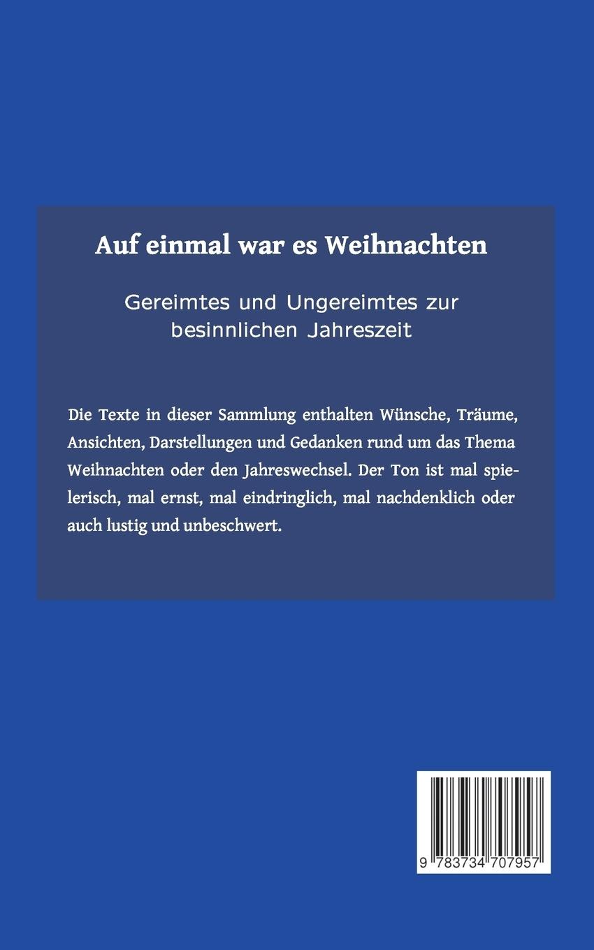 Rückseite: 9783734707957 | Auf einmal war es Weihnachten | Iris Rau (u. a.) | Taschenbuch | 56 S.