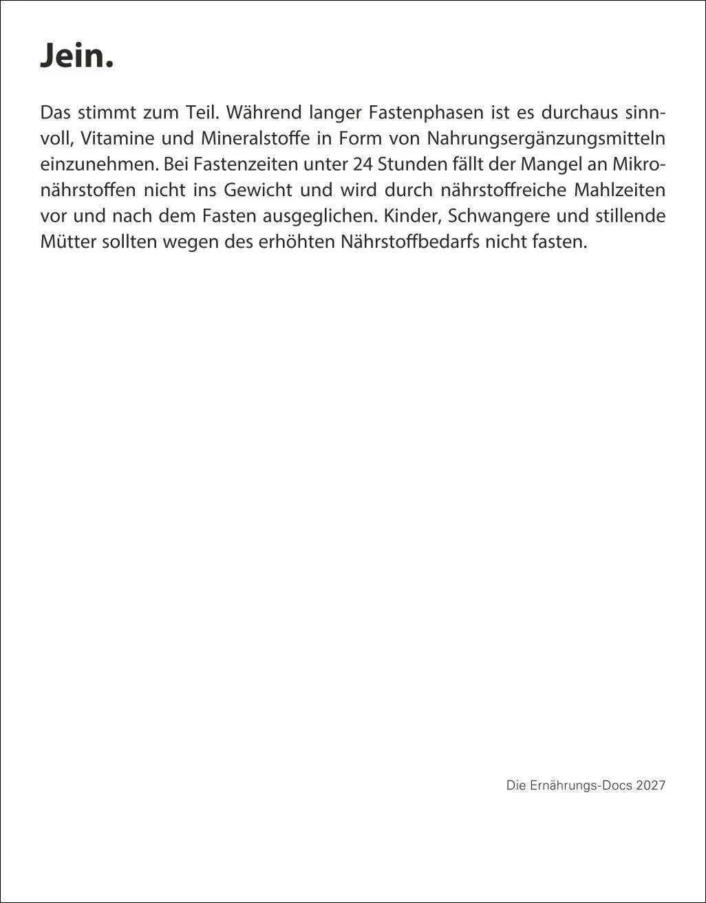 Bild: 9783756417957 | Die Ernährungs-Docs - Gesund durch das Jahr Tagesabreißkalender 2027