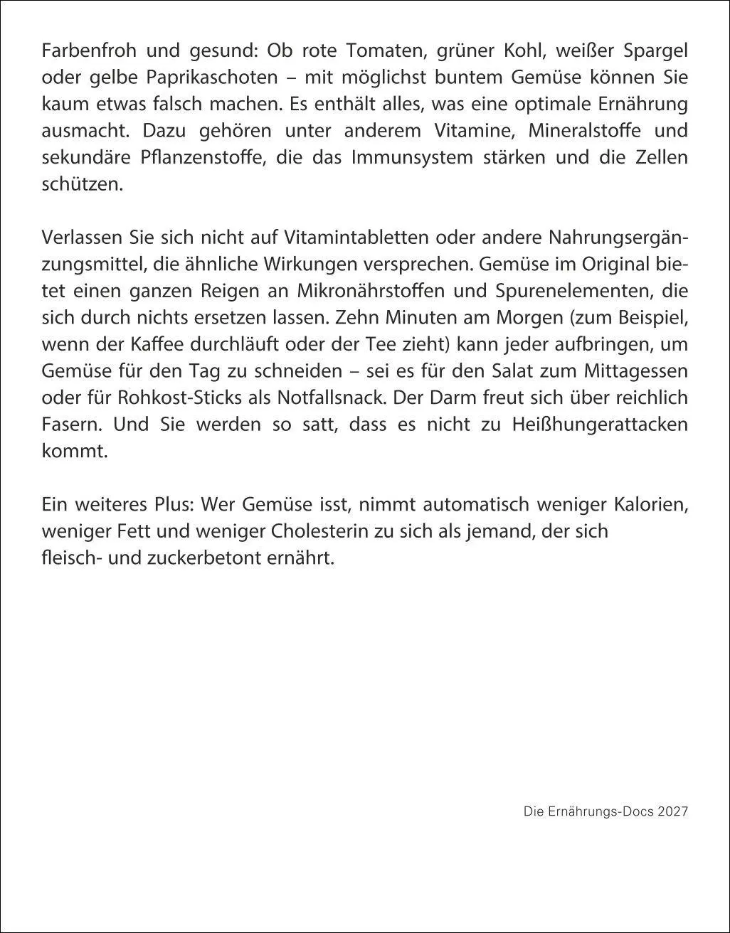 Bild: 9783756417957 | Die Ernährungs-Docs - Gesund durch das Jahr Tagesabreißkalender 2027