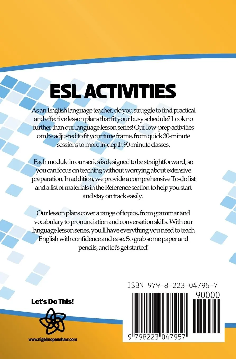 Rückseite: 9798223047957 | Advanced ESL English Discussion Topics | Nigel Openshaw | Taschenbuch