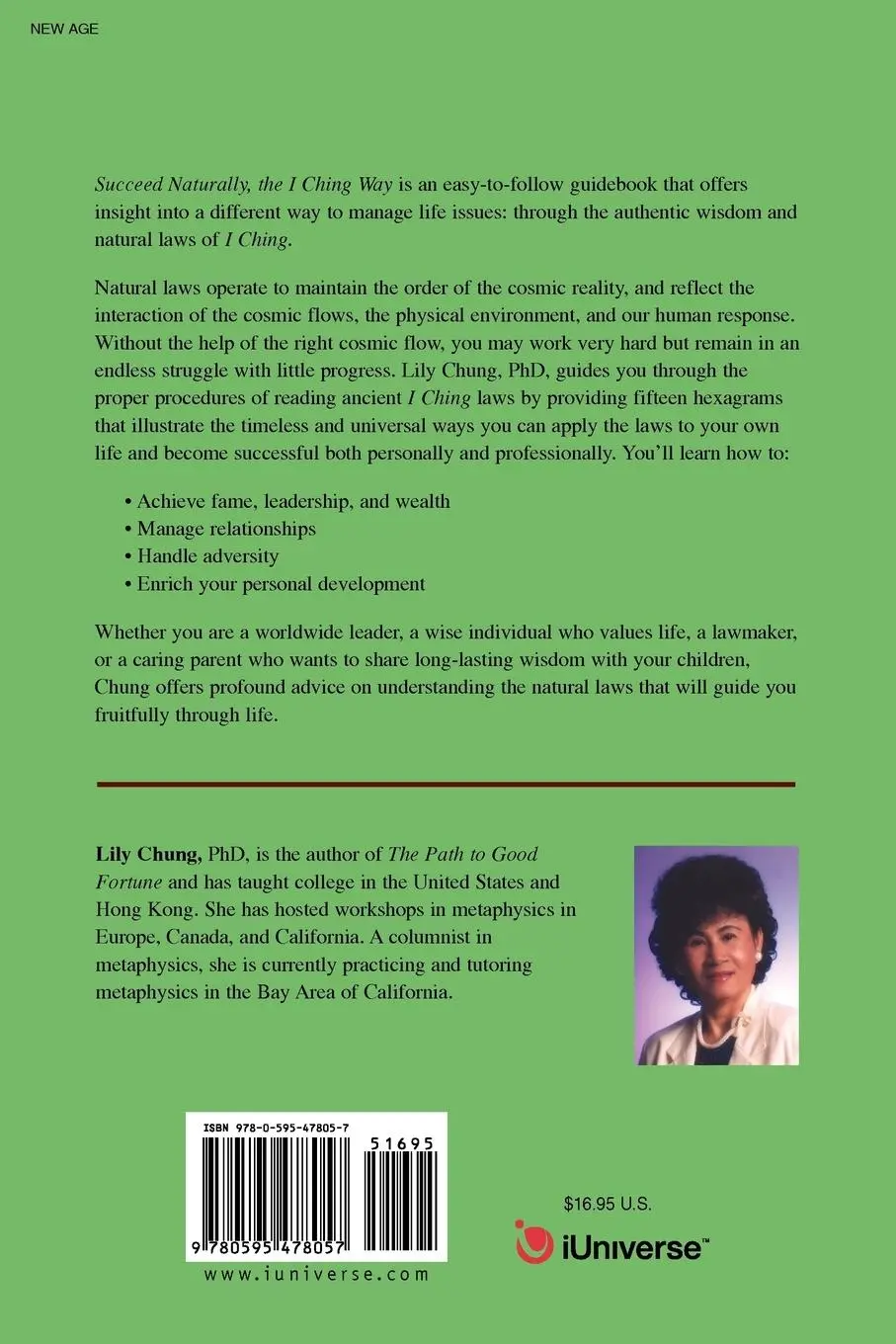 Rückseite: 9780595478057 | Succeed Naturally, the I Ching Way | Lily Chung | Taschenbuch | 2008
