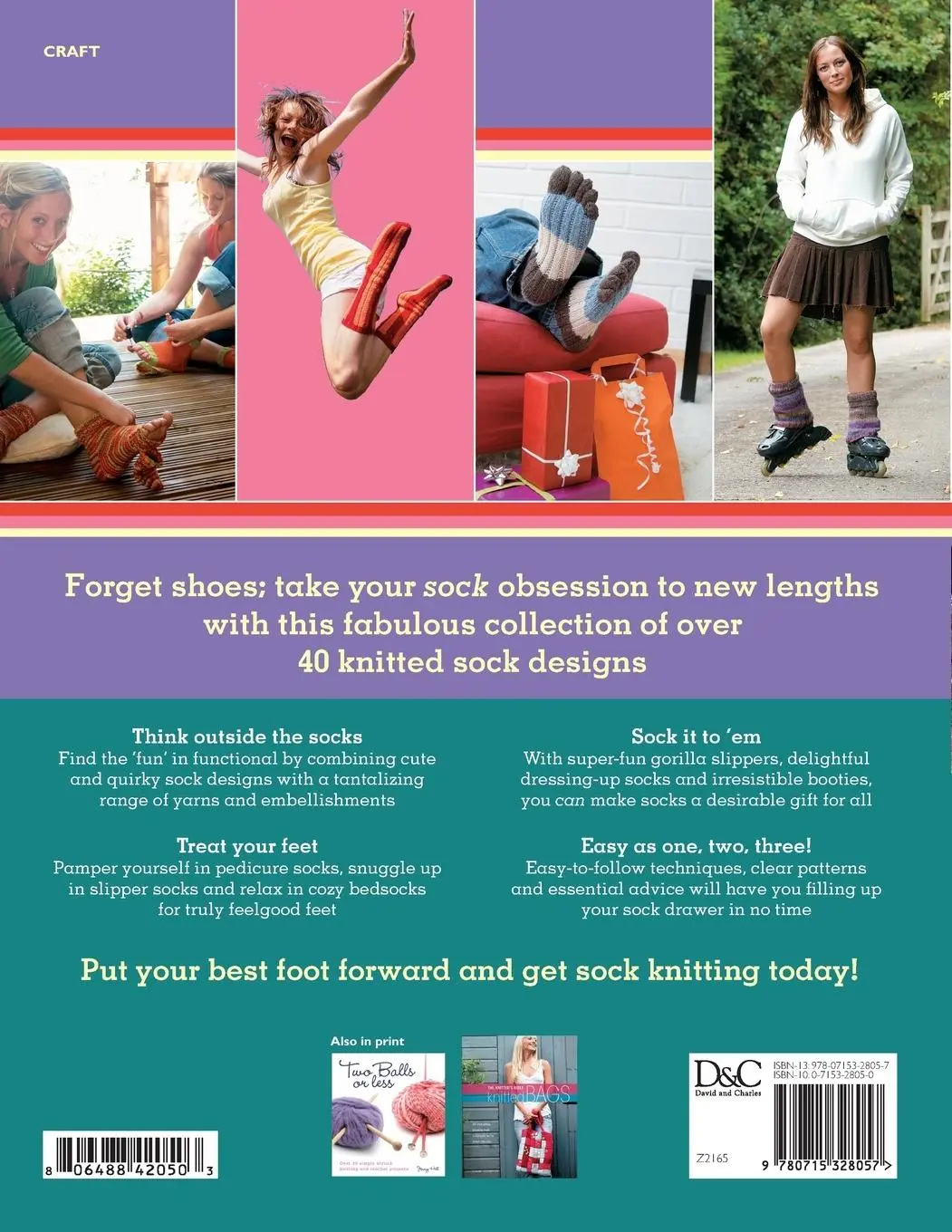 Rückseite: 9780715328057 | Knitted Sock Sensations | Over 40 Fabulous Looks for Feelgood Feet