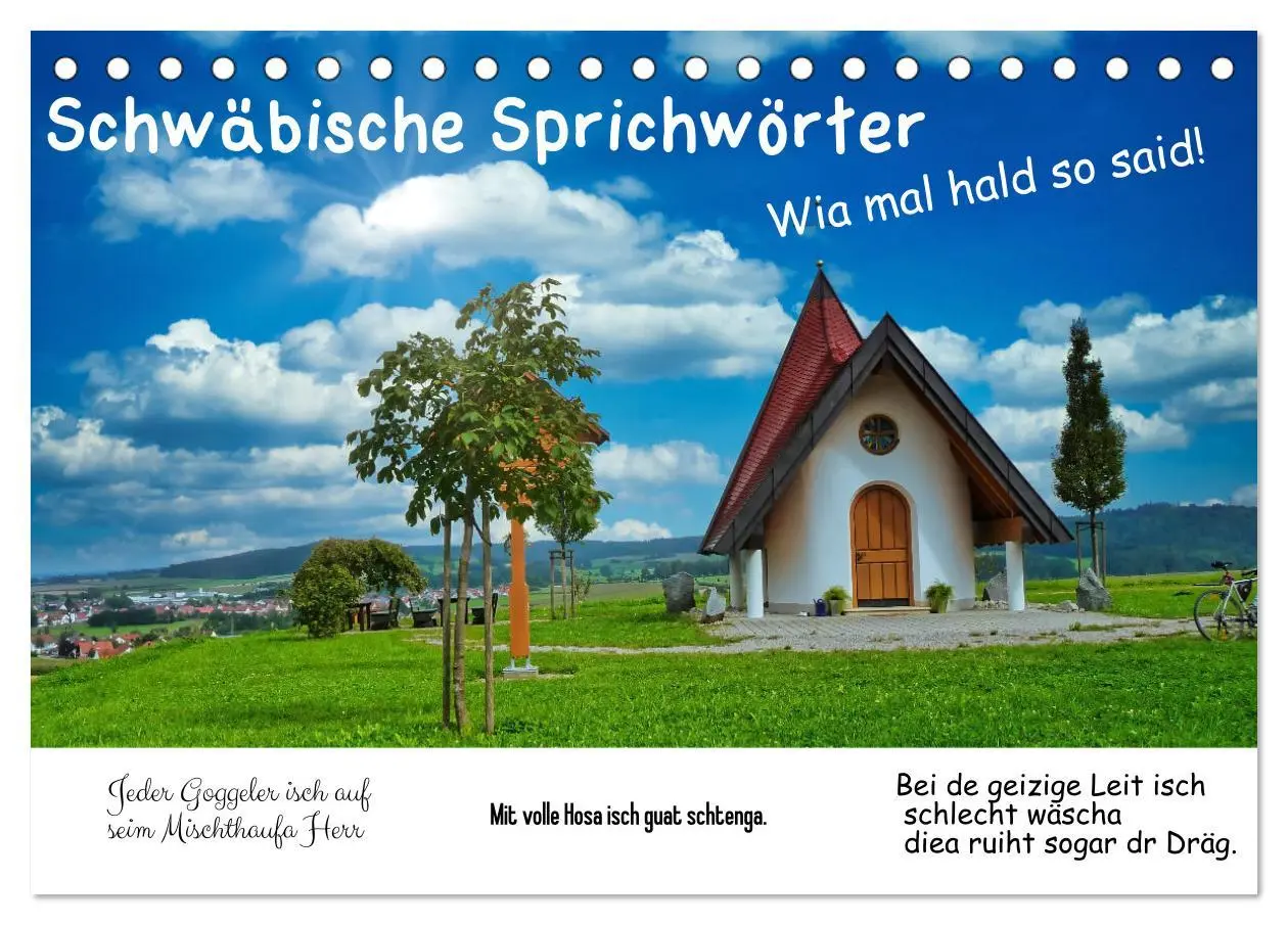 Cover: 9783457498057 | Schwäbische Sprichwörter 1 Wi ma hald so said! (Tischkalender 2026...