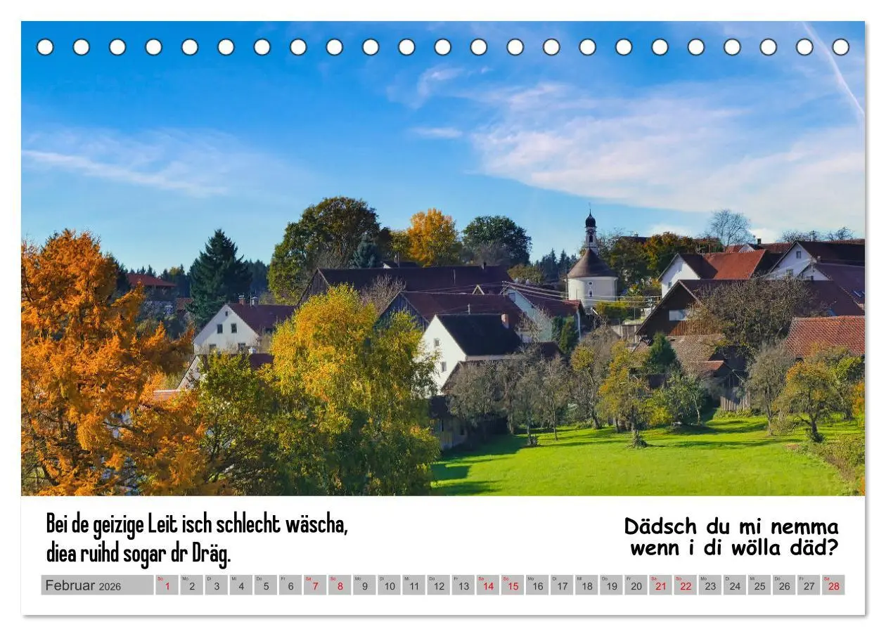 Bild: 9783457498057 | Schwäbische Sprichwörter 1 Wi ma hald so said! (Tischkalender 2026...