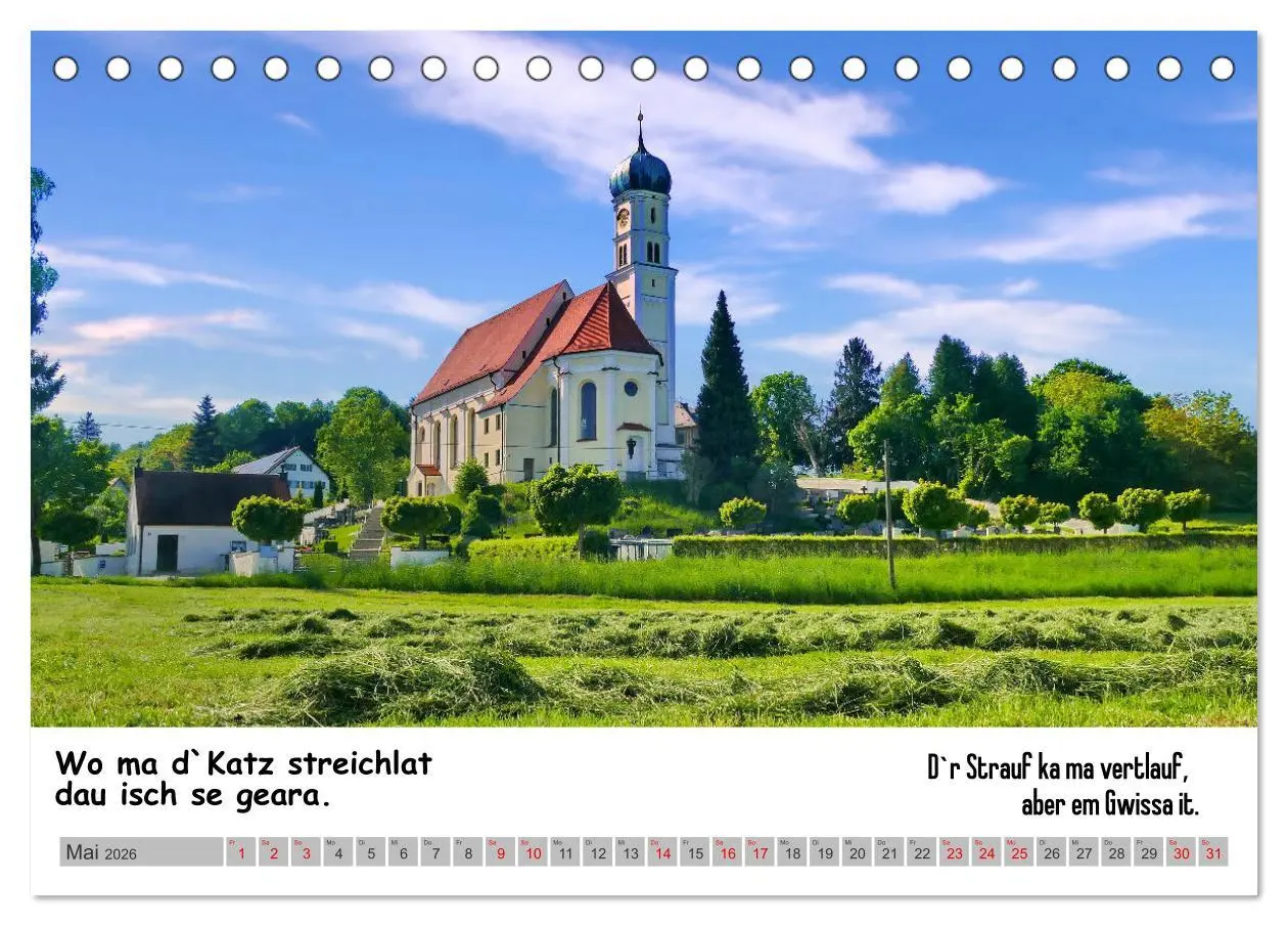 Bild: 9783457498057 | Schwäbische Sprichwörter 1 Wi ma hald so said! (Tischkalender 2026...