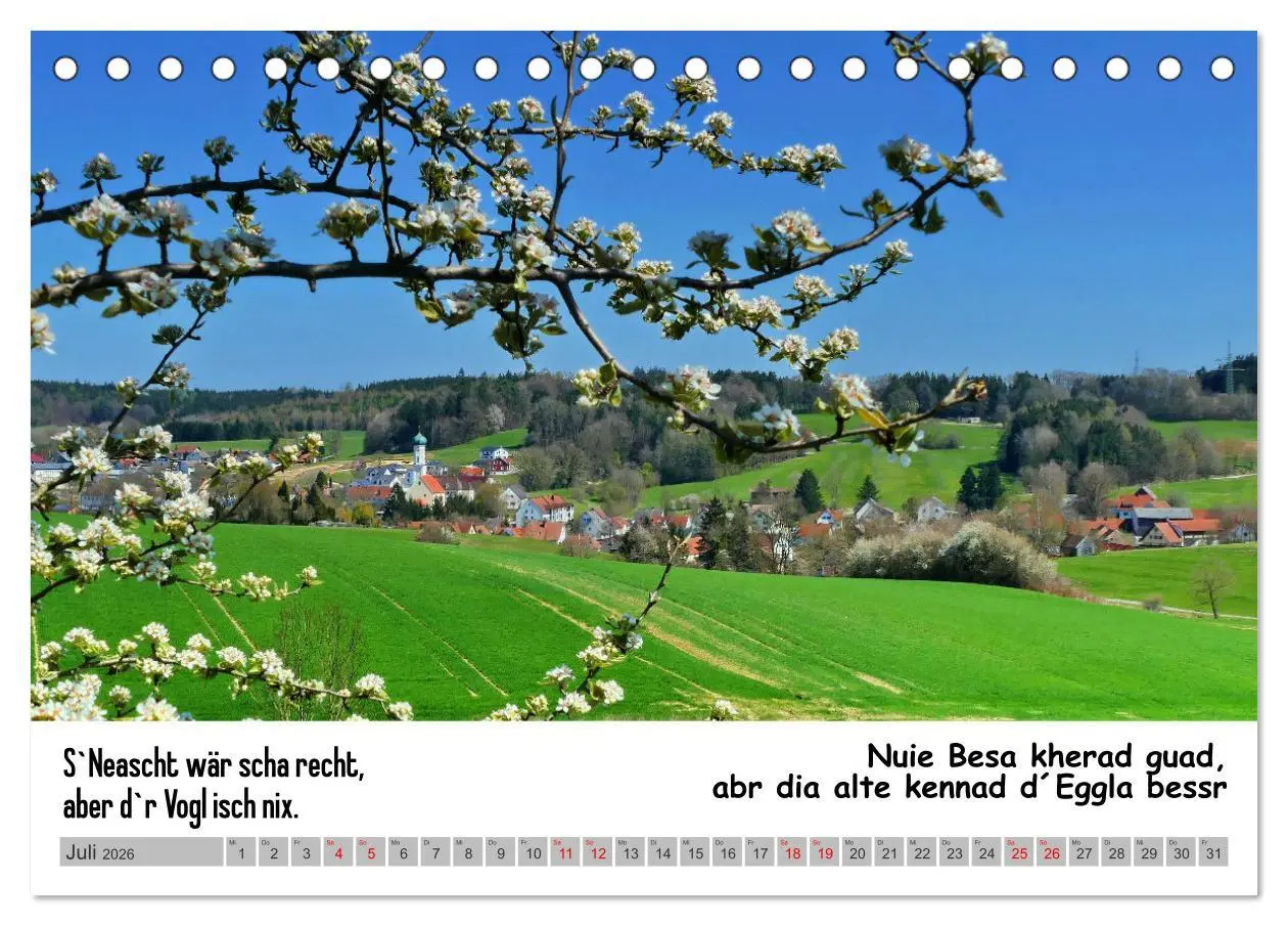 Bild: 9783457498057 | Schwäbische Sprichwörter 1 Wi ma hald so said! (Tischkalender 2026...