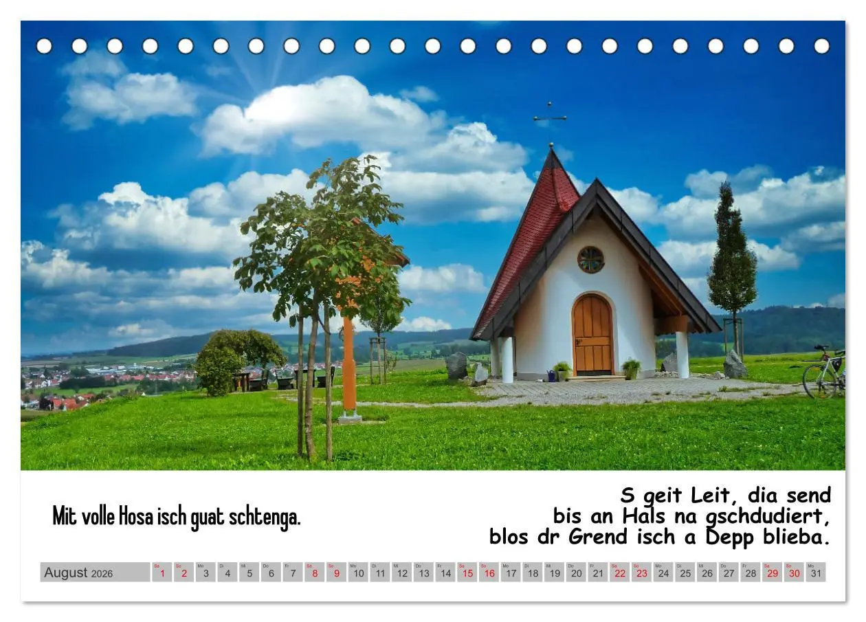 Bild: 9783457498057 | Schwäbische Sprichwörter 1 Wi ma hald so said! (Tischkalender 2026...