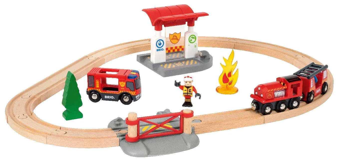 Bild: 7312350338157 | BRIO World - Bahn Feuerwehr Set | BRIO® | Spielzeug | In Schachtel